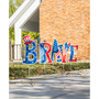 43.25" L Patriotic, Americana Brave Yard Stake or Wall Decor, Set of 5