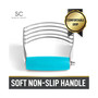 Stainless Steel Pastry Dough Cutter with Comfortable Grip Handle