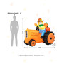 7' Fall Lighted Inflatable Tractor Decor