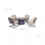 Vintage II 5-Pc. Round Fire Pit Chat Set (1 Firepit & 4 Chairs), Created for Macy's