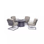 Vintage II 5-Pc. Round Fire Pit Chat Set (1 Firepit & 4 Chairs), Created for Macy's