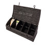 Rattan 5 Section Tea Box with Lid