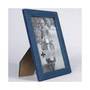 Charlotte Weathered Navy Blue Wood Picture Frame - 5" x 7"