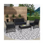 4-Piece Outdoor Patio Conversation Set