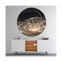 Designart Oversized Floral Round Metal Wall Clock - 36 x 36