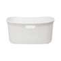 Basket Collection Laundry Basket, Cut Out Handles, Ventilated, Set of 2