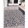 Outdoor Pashio Pas7 Light Gray 5' x 8' Area Rug