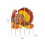 Thanksgiving Metal Turkey Combo Yard Stake or Hanging Decor, 41.5"