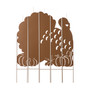 Thanksgiving Metal Turkey Combo Yard Stake or Hanging Decor, 41.5"