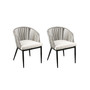 Anisa Outdoor Chairs with Cushions 2 Piece Set