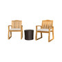 Tampa Outdoor 3 Piece Chat Set with Round Table