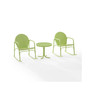 Griffith 3 Piece Outdoor Metal Rocking Chair Set
