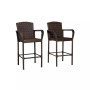 Outdoor Wicker Bar Stools Set of 2