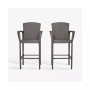 Outdoor Wicker Bar Stools Set of 2