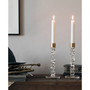 Carat Brass Medium Candlestick Pair