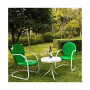 Griffith 3 Piece Metal Outdoor Conversation Seating Set - 2 Chairs With Side Table
