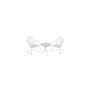Griffith 3 Piece Metal Outdoor Conversation Seating Set - 2 Chairs With Side Table