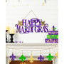 24" L Metal "Happy Mardi Gras" Wall Decor