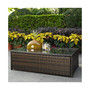 Palm Harbor Outdoor Wicker Glass Top Table