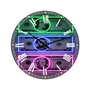 Founding Fathers Neon Dollar Oversized Modern Wall Clock - 38" x 38" x 1"