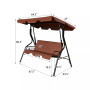 3 Seats Patio Canopy Swing Glider Hammock Cushioned