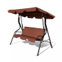 3 Seats Patio Canopy Swing Glider Hammock Cushioned