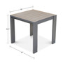 CLOSEOUT! Aruba Gunmetal Aluminum End Table, Created for Macy's