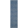 Courtyard Navy 2'3" x 8' Sisal Weave Runner Outdoor Area Rug