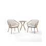 Juniper 3 Piece Indoor Outdoor Wicker Bistro Set