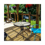 32''Outdoor Patio Round Table Tempered Glass Top