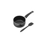 Nonstick Aluminum 5.5" Mini Saucepan with Silicone Turner Set