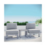 Shore 3 Piece Outdoor Patio Aluminum Sectional Sofa Set Orange