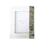 Rainbow Mother of Pearl White Marble Picture Frame 4x6