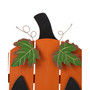 30" H Lighted Wooden Pumpkin Porch Decor