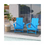 Modern Outdoor Folding Adirondack Chair (Set of 2)