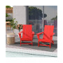 Modern Outdoor Folding Adirondack Chair (Set of 2)