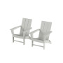 Modern Outdoor Folding Adirondack Chair (Set of 2)