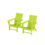 Modern Outdoor Folding Adirondack Chair (Set of 2)