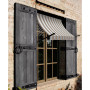 6' New Orleans Spear Awning, 56" H x 32" D