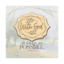 With God All Things Meadow Wood Plaque, 6" x 6"