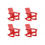 Modern Adirondack Outdoor Rocking Chair (Set of 4)