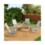 Modern Adirondack Outdoor Rocking Chair (Set of 4)