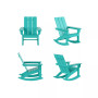 Modern Adirondack Outdoor Rocking Chair (Set of 4)