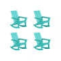 Modern Adirondack Outdoor Rocking Chair (Set of 4)