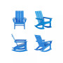 Modern Adirondack Outdoor Rocking Chair (Set of 4)