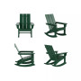 Modern Adirondack Outdoor Rocking Chair (Set of 4)