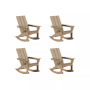 Modern Adirondack Outdoor Rocking Chair (Set of 4)