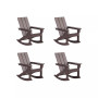 Modern Adirondack Outdoor Rocking Chair (Set of 4)