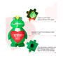 6' H Lighted Valentine's Inflatable Frog with Heart Decor