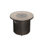 Outdoor Propane Gas Fire Pit Table Round 30,000 BTU